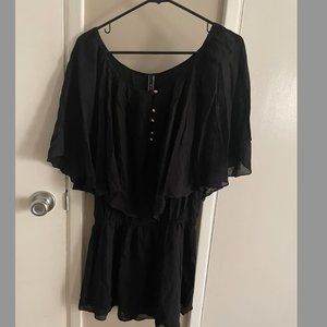 Elegant Black Swim Coverup